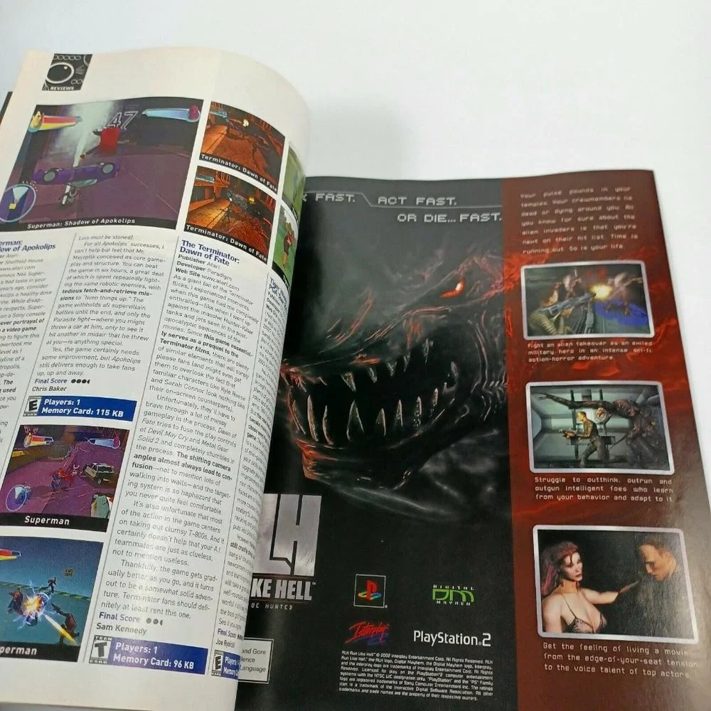 PlayStation Magazine Shinobi 02' Issue 63 *NO DEMO DISC *MINOR WEAR